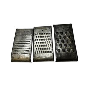 Vintage The Wonder Shredder 3 Piece Set circa 1940 Over The Bowl Shredders